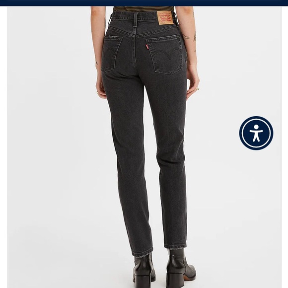 Levi’s 501 faded black jeans women size 29 button fly - Picture 2 of 8